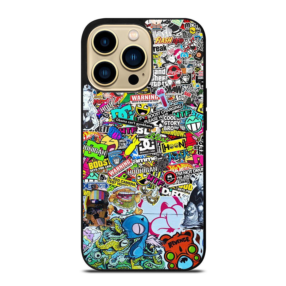 DC STICKER BOMB 2 iPhone 14 Pro Max Case Cover
