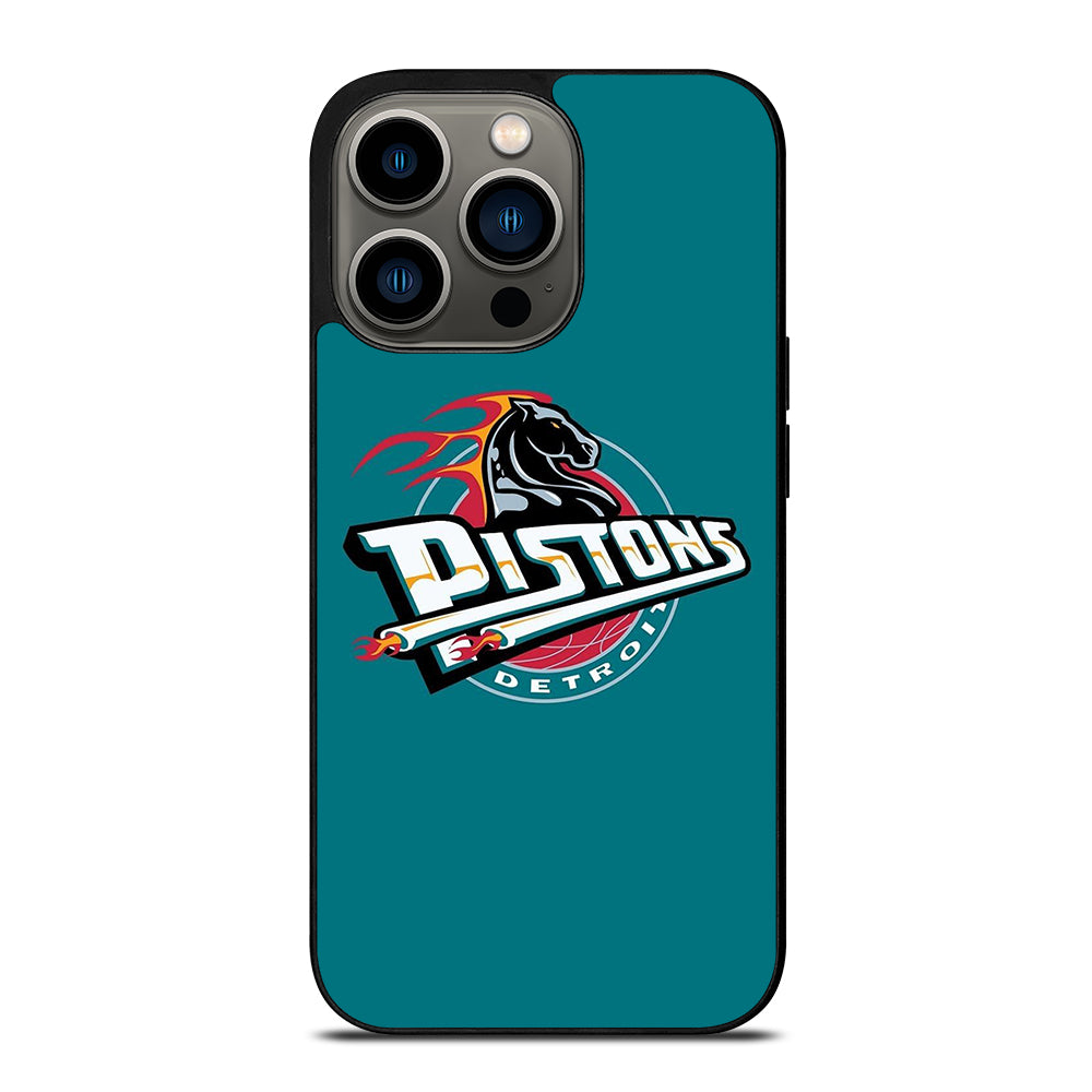 DETROIT PISTONS LOGO BASKETBALL iPhone 13 Pro Case Cover
