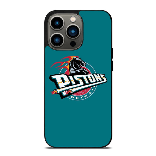 DETROIT PISTONS LOGO BASKETBALL iPhone 13 Pro Case Cover