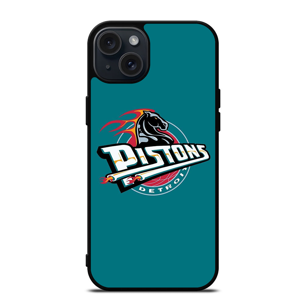 DETROIT PISTONS LOGO BASKETBALL iPhone 15 Plus Case Cover