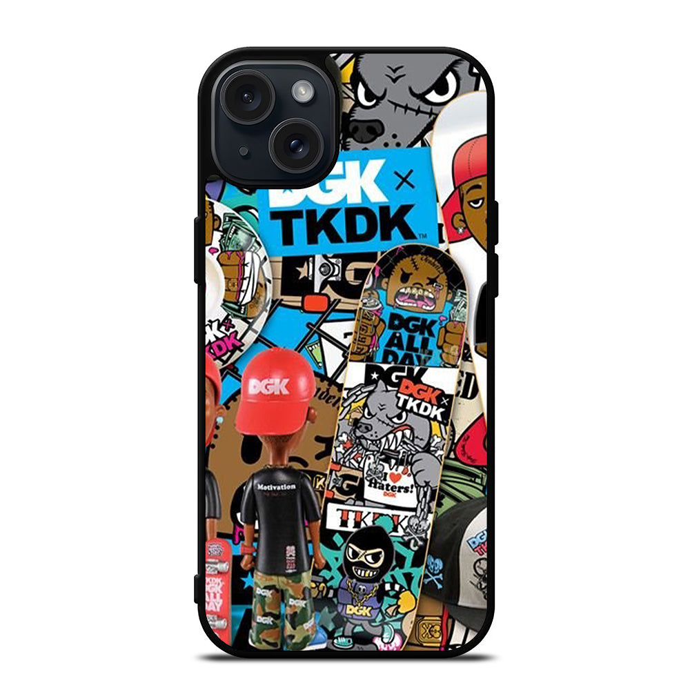 DGK SKATEBOARDING COLLAGE iPhone 15 Plus Case Cover