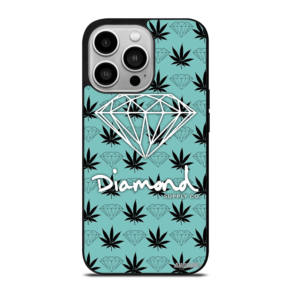 DIAMOND SUPPLY CO LOGO PATTERN iPhone 14 Pro Case Cover