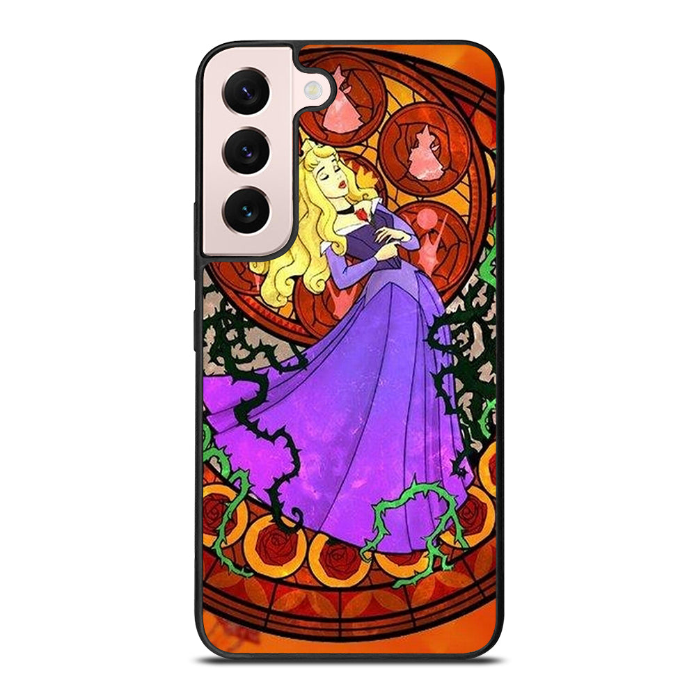 DISNEY SLEEPING BEAUTY STAINED GLASS Samsung Galaxy S22 Plus Case Cover