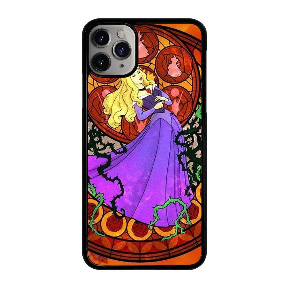 DISNEY SLEEPING BEAUTY STAINED GLASS iPhone 11 Pro Max Case Cover