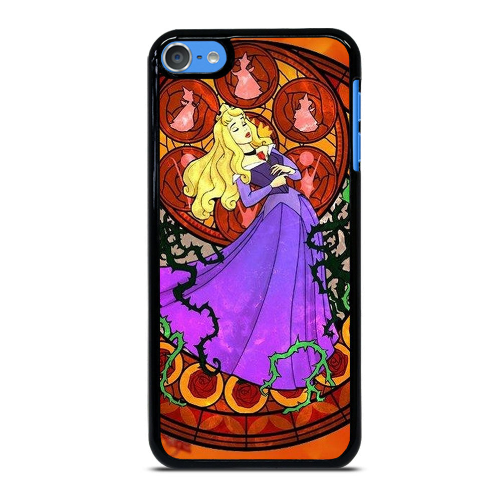 DISNEY SLEEPING BEAUTY STAINED GLASS iPod Touch 7 Case Cover