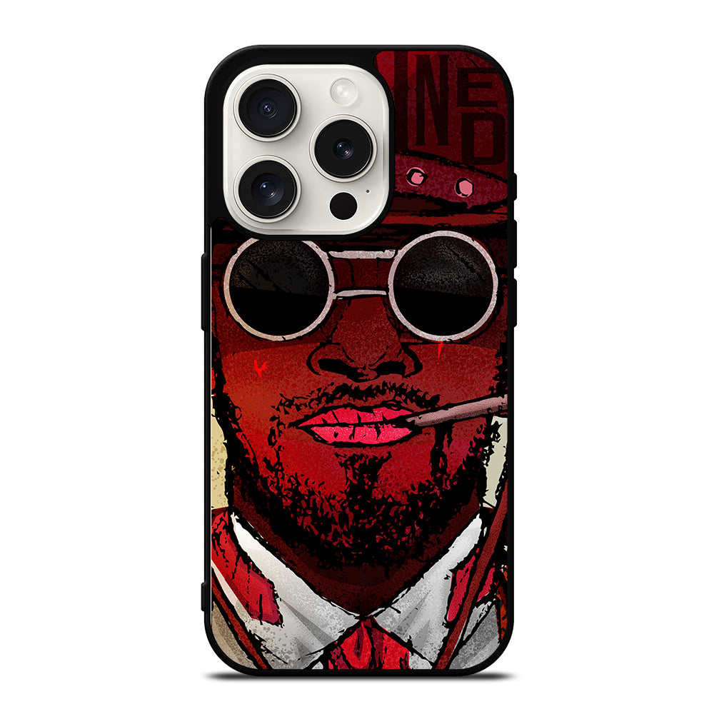 DJANGO UNCHAINED FACE ART iPhone 15 Pro Case Cover