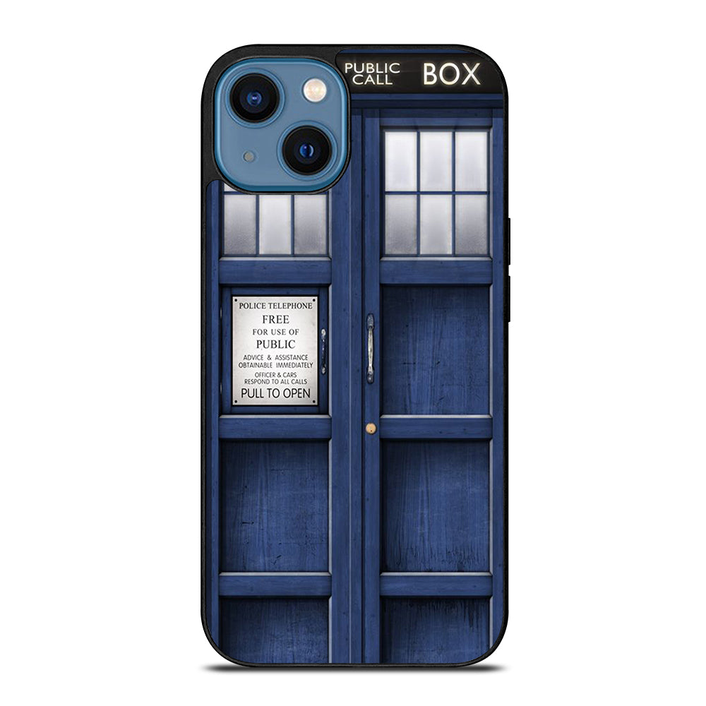 DOCTOR WHO TARDIS POLICE PUBLIC CALL BOX iPhone 14 Case Cover