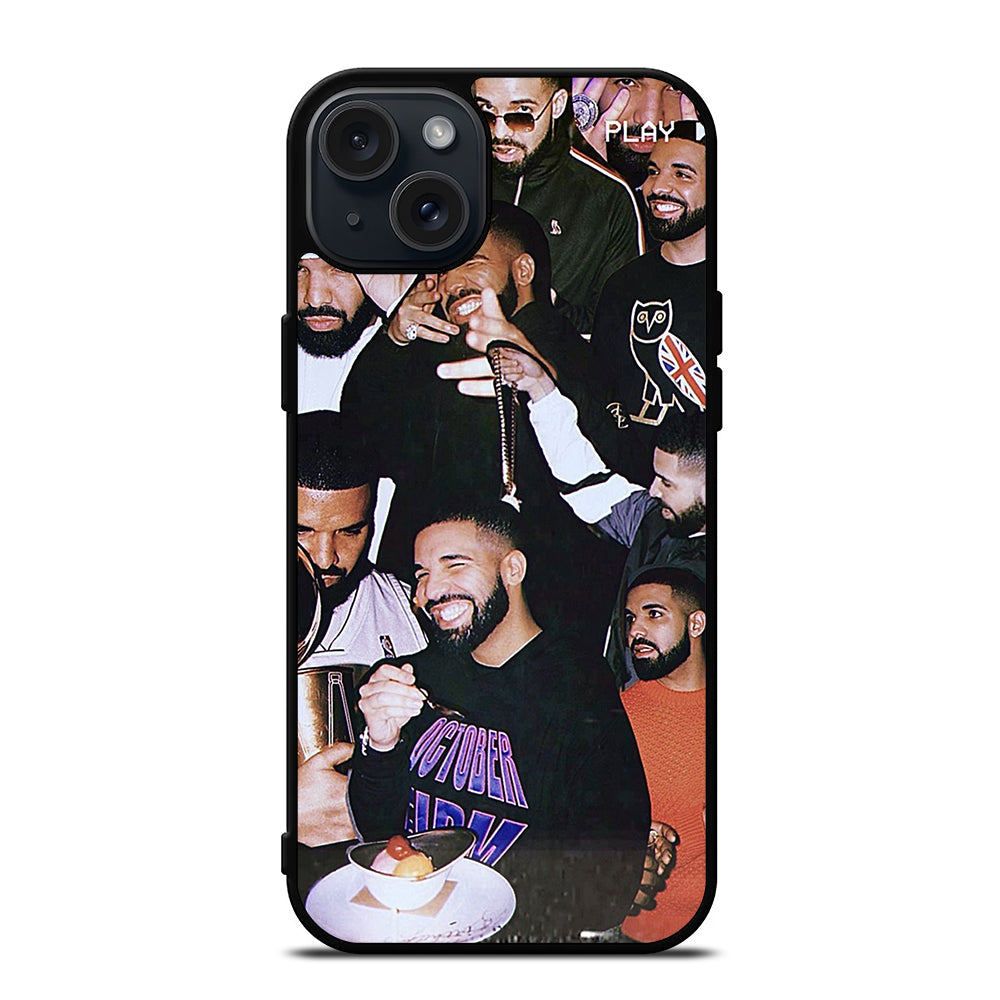 DRAKE RAPPER COLLAGE iPhone 15 Plus Case Cover