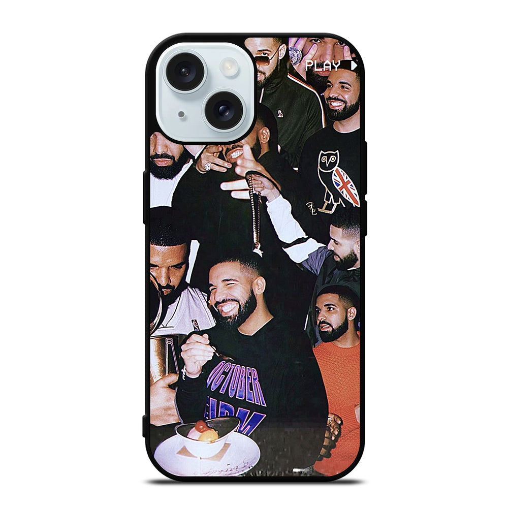 DRAKE RAPPER COLLAGE iPhone 15 Case Cover casecentro DRAKE RAPPER COLLAGE iPhone 15 Case Cover casecentro