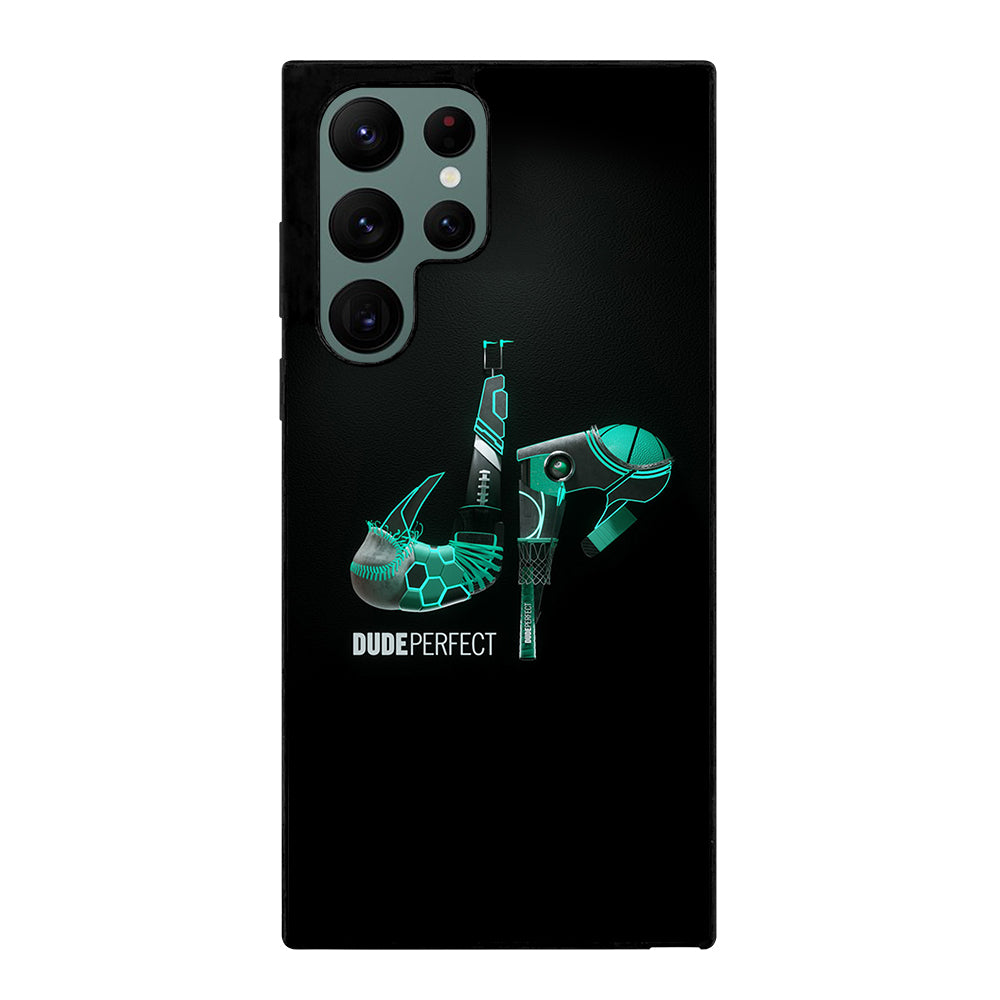 DUDE PERFECT BLACK LOGO Samsung Galaxy S22 Ultra Case Cover