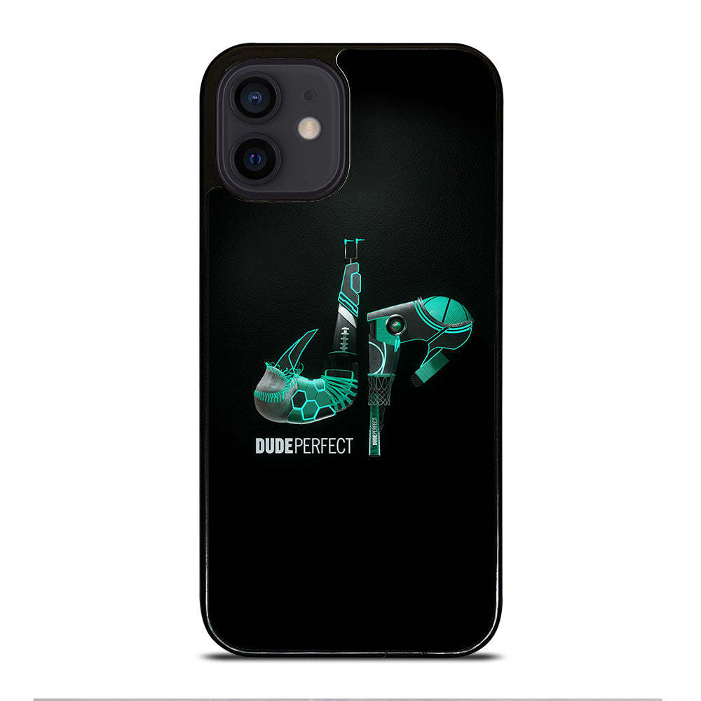 DUDE PERFECT BLACK LOGO iPhone 12 Mini Case Cover