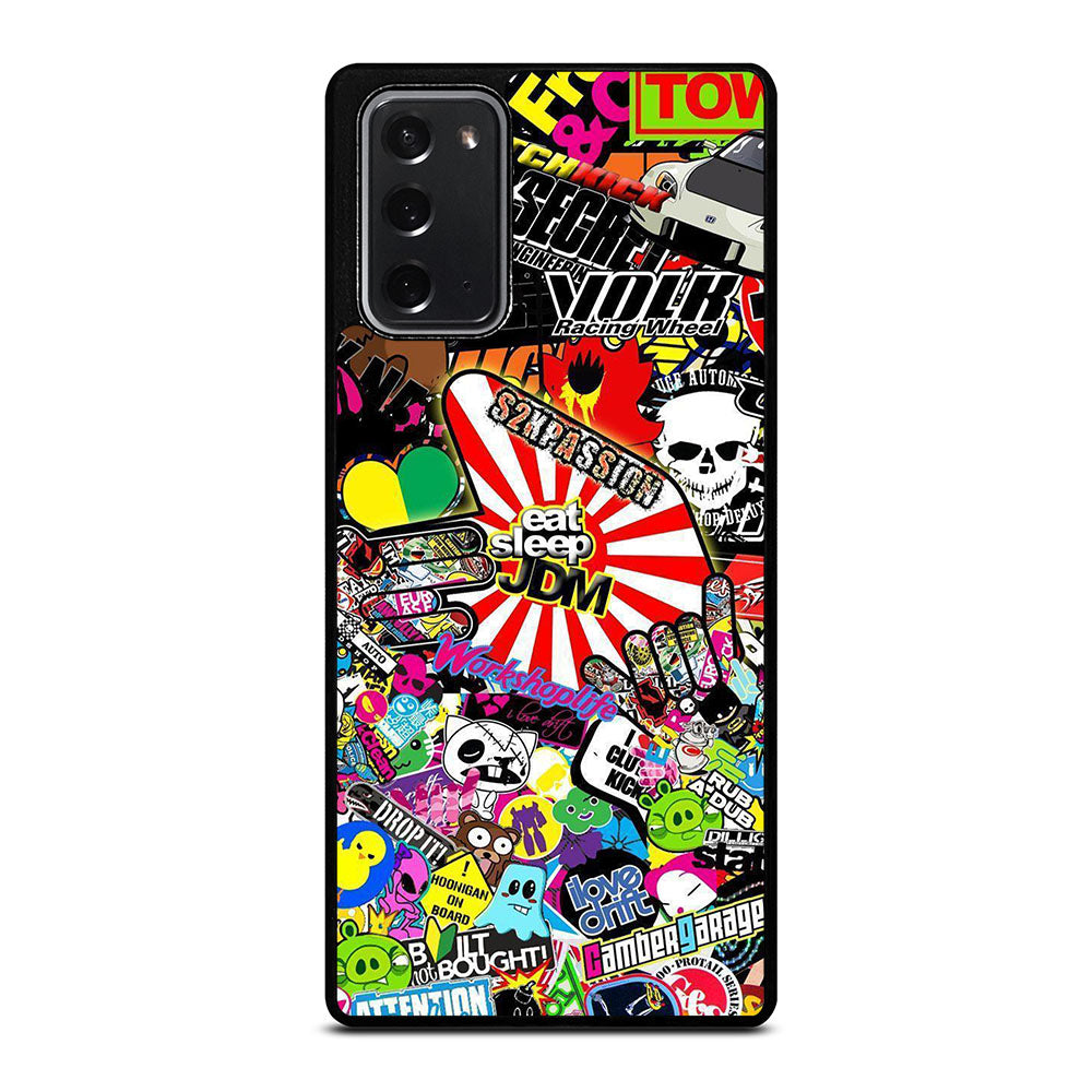 EAT SLEEP JDM STICKER BOMB 2 Samsung Galaxy Note 20 Case Cover