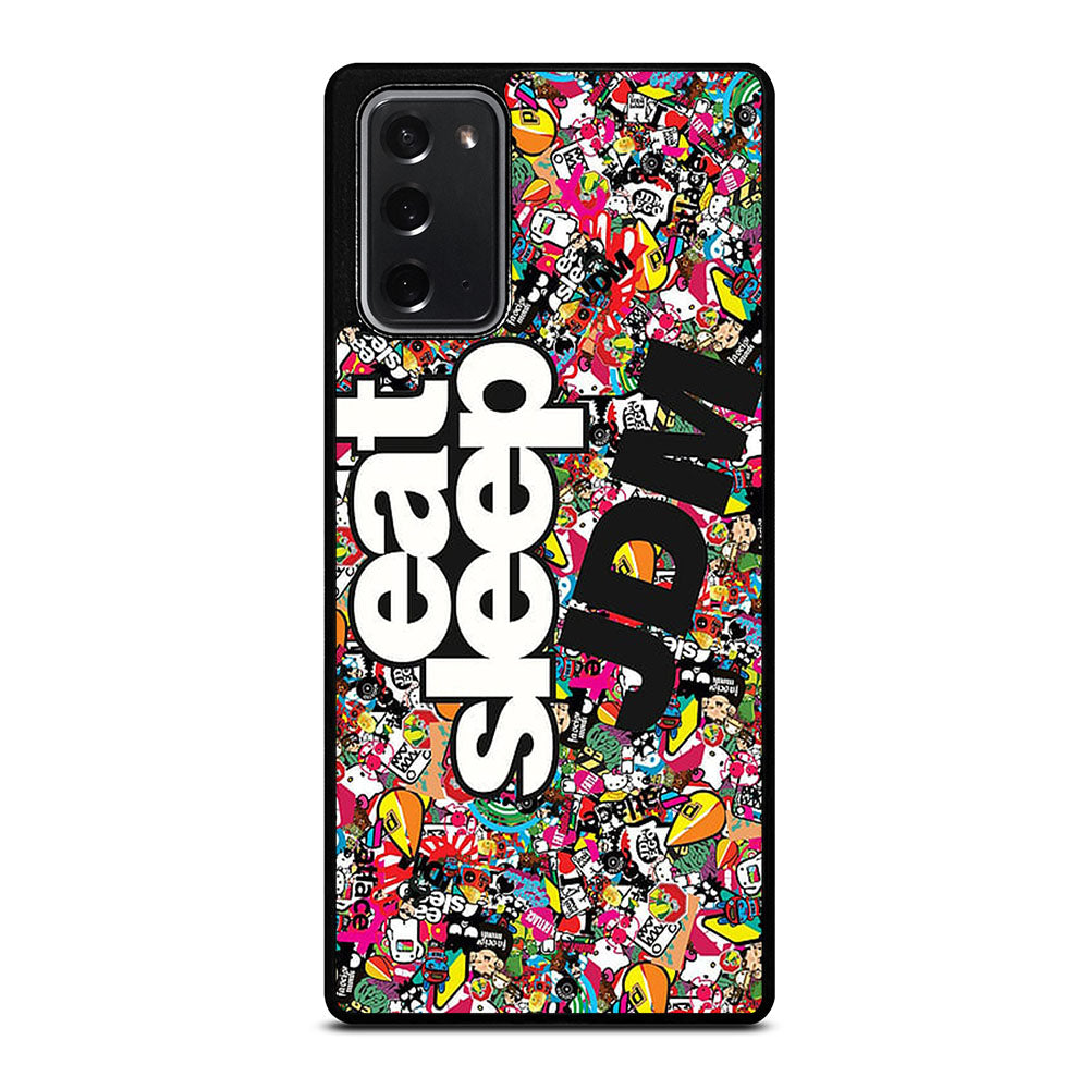EAT SLEEP JDM STICKER BOMB Samsung Galaxy Note 20 Case Cover