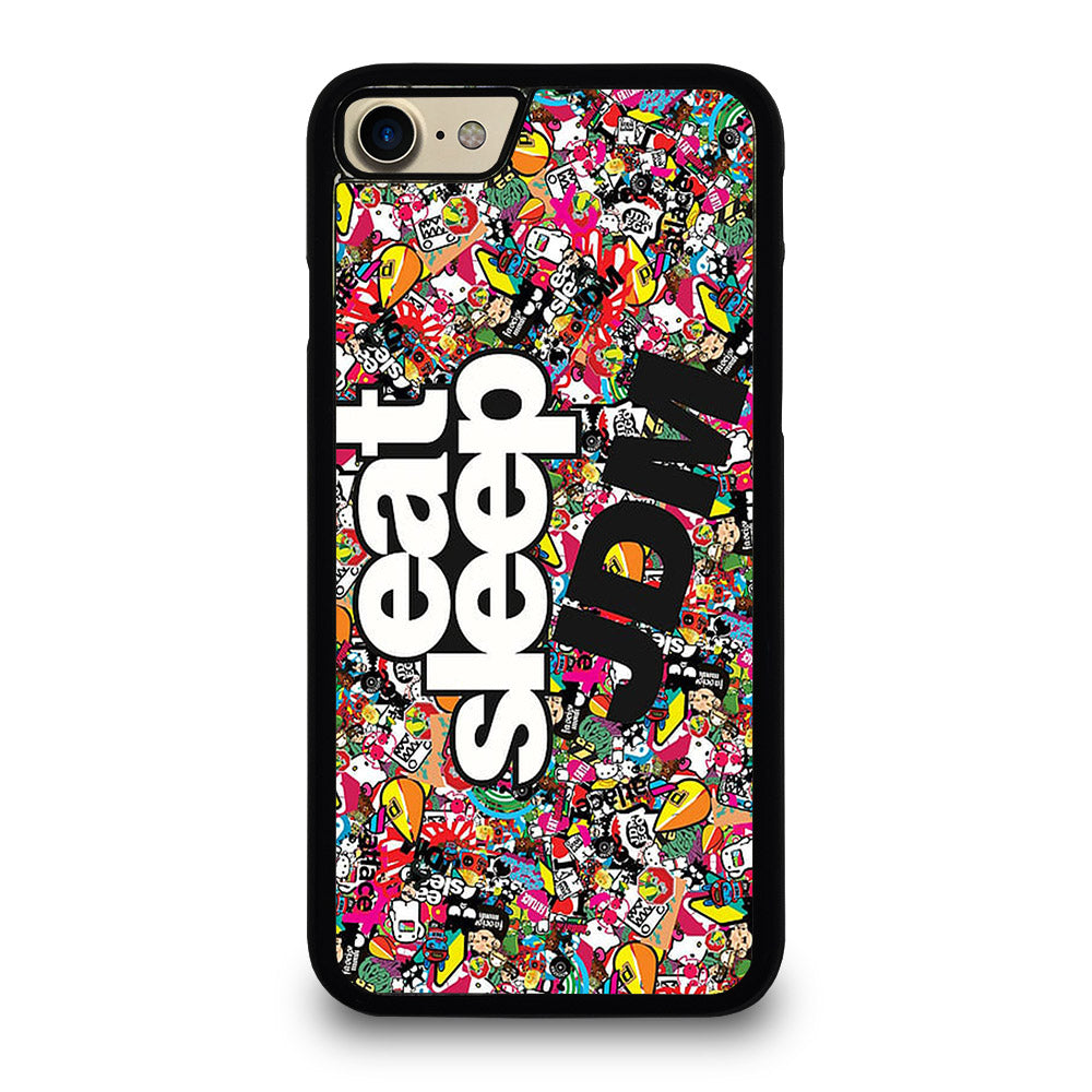EAT SLEEP JDM STICKER BOMB iPhone 7 / 8 Case Cover