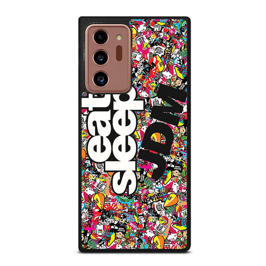 EAT SLEEP JDM STICKER BOMB Samsung Galaxy Note 20 Ultra Case Cover