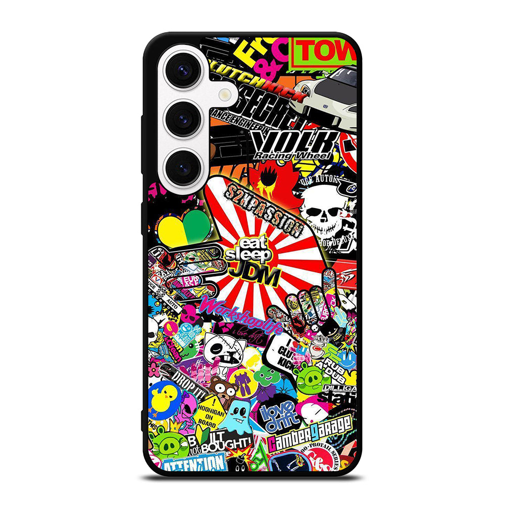 EAT SLEEP JDM STICKER BOMB 2 Samsung Galaxy S24 Case Cover