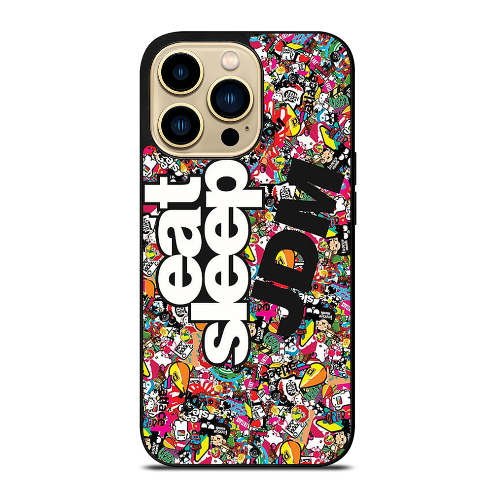 EAT SLEEP JDM STICKER BOMB iPhone 14 Pro Max Case Cover