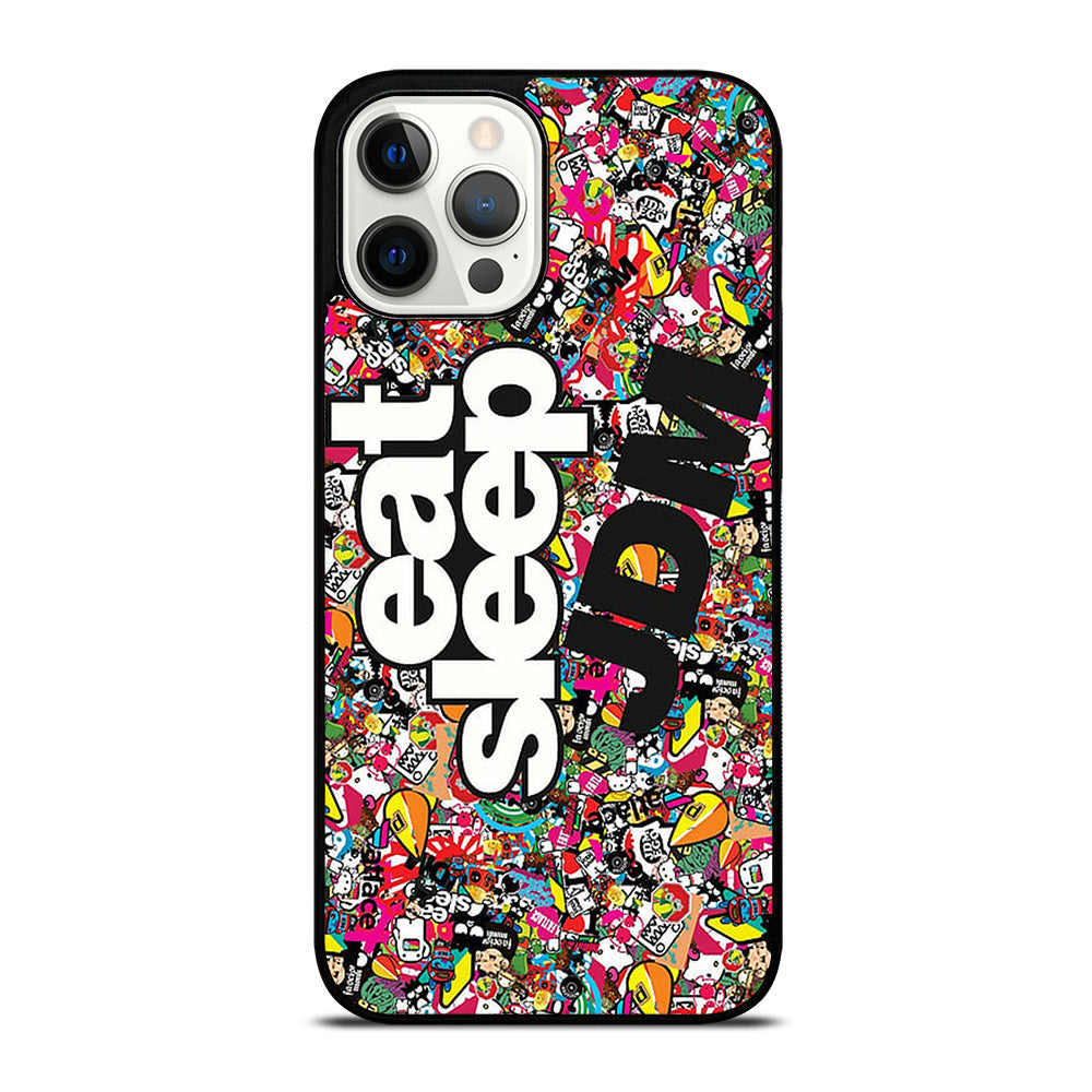 EAT SLEEP JDM STICKER BOMB iPhone 12 Pro Max Case Cover