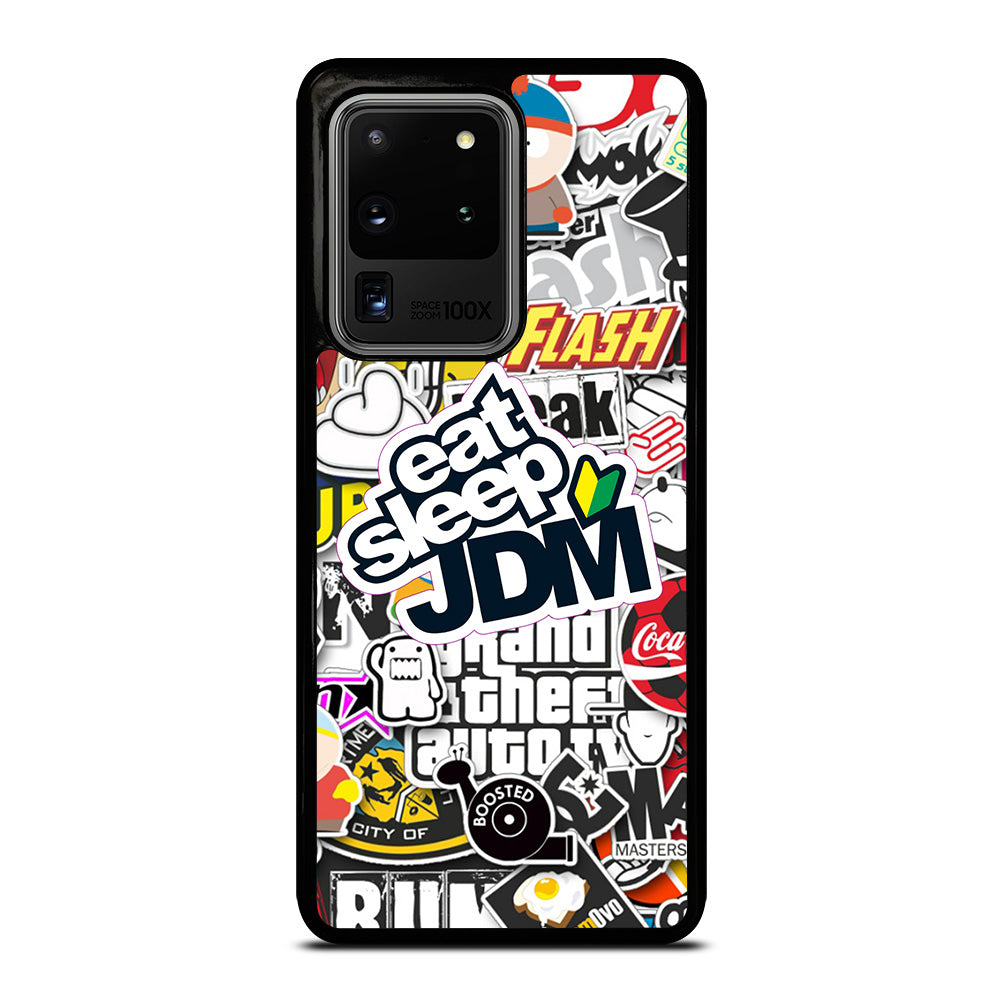 EAT SLEEP JDM STICKER Samsung Galaxy S20 Ultra Case Cover