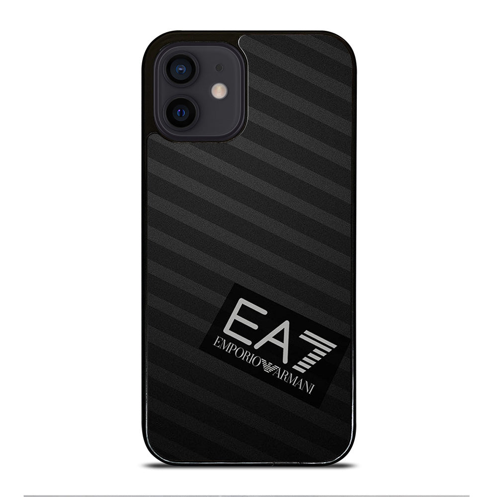 EMPORIO ARMANI STRIPE LOGO iPhone 12 Mini Case Cover