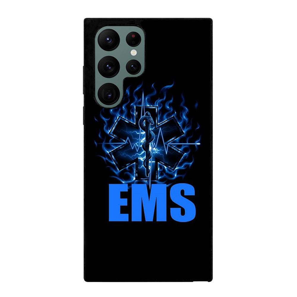 EMT EMS MEDICAL BLACK LOGO Samsung Galaxy S22 Ultra Case Cover