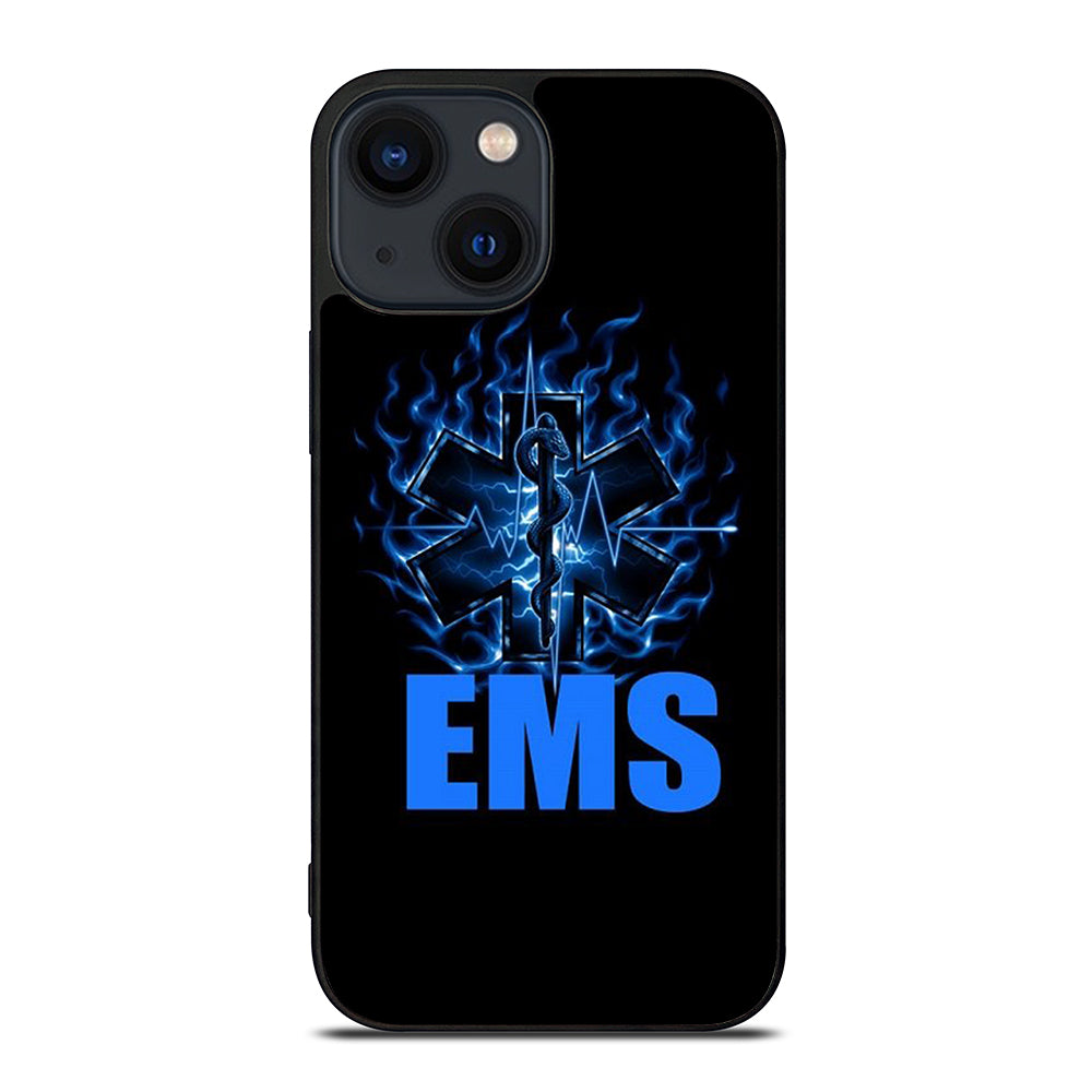 EMT EMS MEDICAL BLACK LOGO iPhone 14 Plus Case Cover