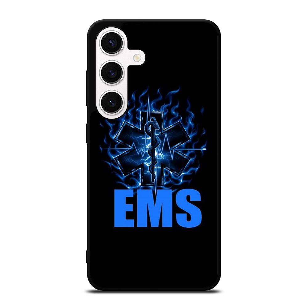 EMT EMS MEDICAL BLACK LOGO Samsung Galaxy S24 Case Cover