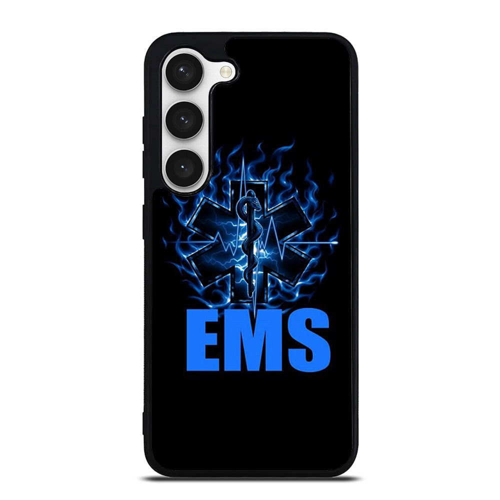 EMT EMS MEDICAL BLACK LOGO Samsung Galaxy S23 Case Cover