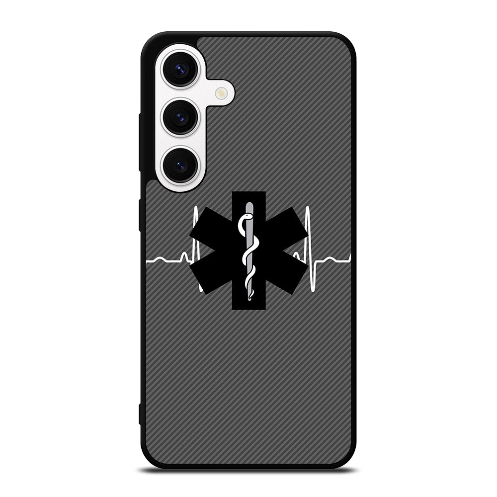 EMT EMS MEDICAL CARBON LOGO Samsung Galaxy S24 Case Cover
