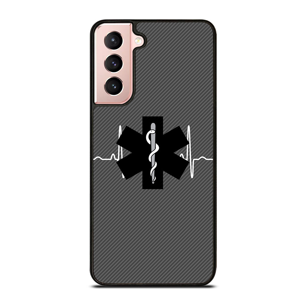 EMT EMS MEDICAL CARBON LOGO Samsung Galaxy S21 Case Cover