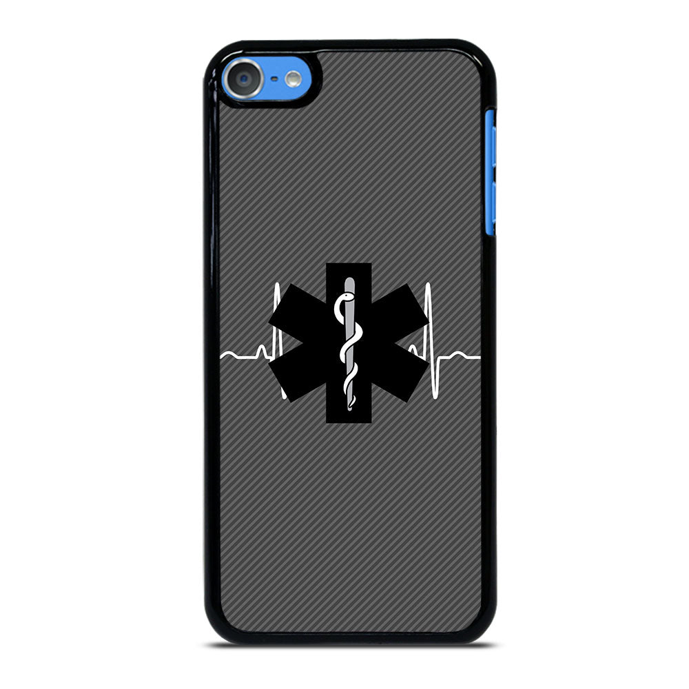 EMT EMS MEDICAL CARBON LOGO iPod Touch 7 Case Cover