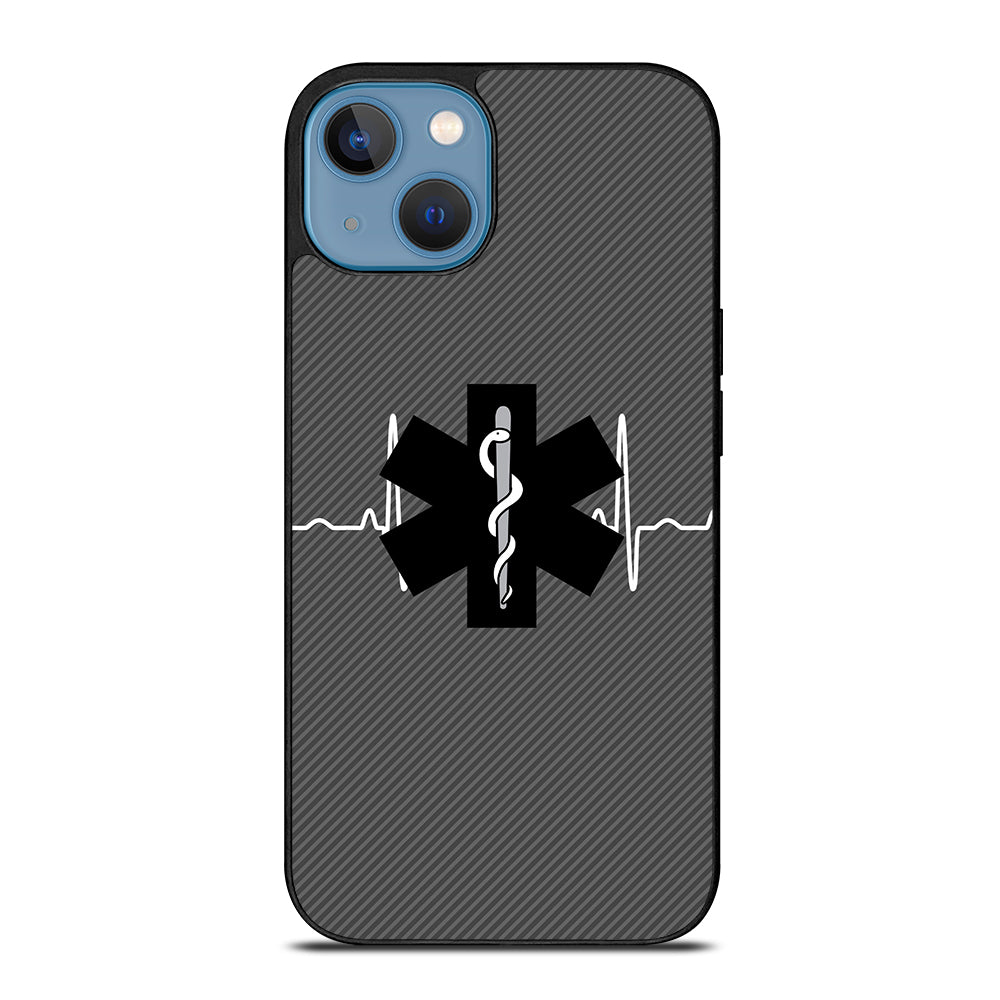 EMT EMS MEDICAL CARBON LOGO iPhone 13 Case Cover