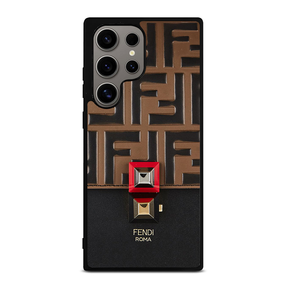 FENDI ROMA BROWN PATTERN Samsung Galaxy S24 Ultra Case Cover
