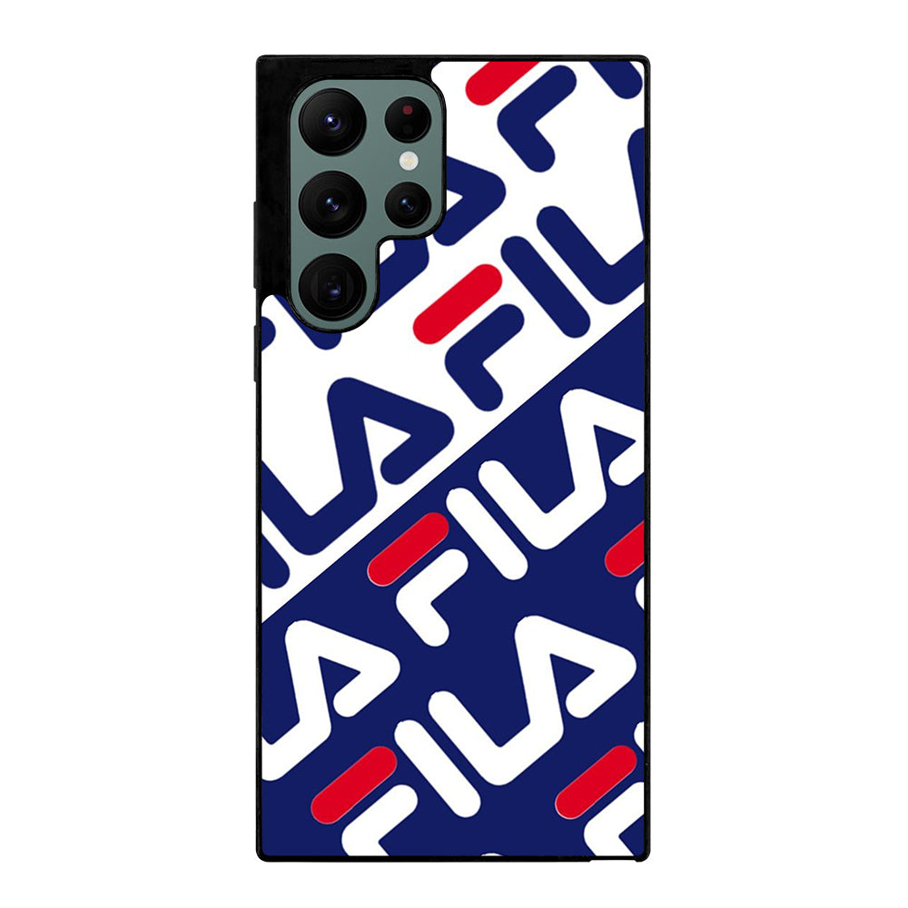FILA PATTERN LOGO Samsung Galaxy S22 Ultra Case Cover