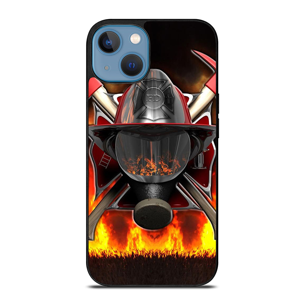 FIREFIGHTER FIREMAN HELMET iPhone 13 Case Cover