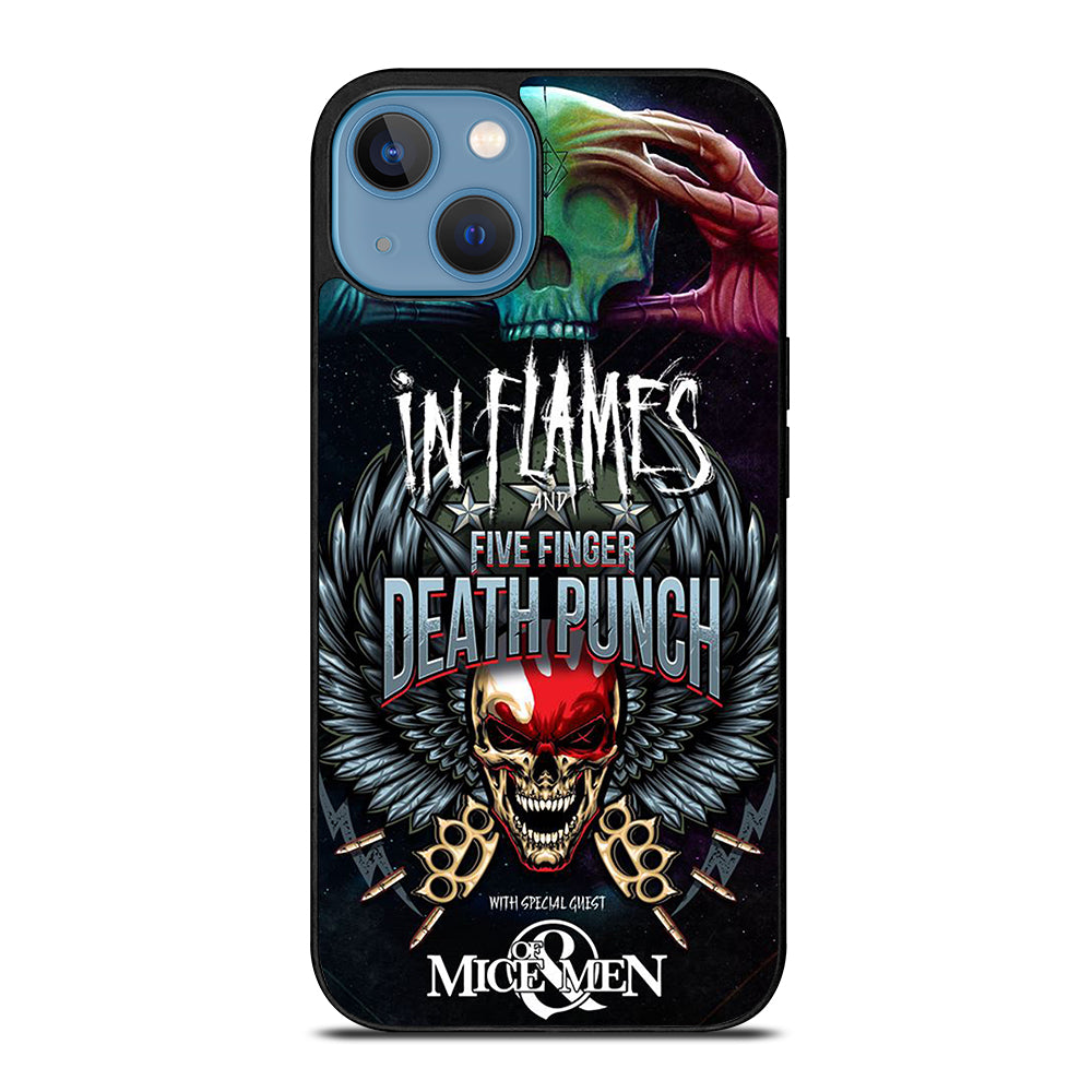 FIVE FINGER DEATH PUNCH AND IN FLAMES iPhone 13 Case Cover