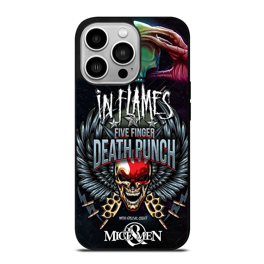 FIVE FINGER DEATH PUNCH AND IN FLAMES iPhone 14 Pro Case Cover