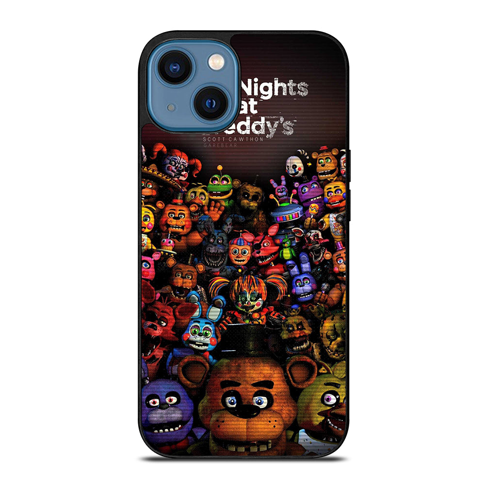 FIVE NIGHTS AT FREDDY'S ALL FNAF CHARACTERS iPhone 14 Case Cover
