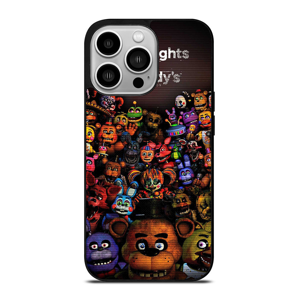 FIVE NIGHTS AT FREDDY'S ALL FNAF CHARACTERS iPhone 14 Pro Case Cover