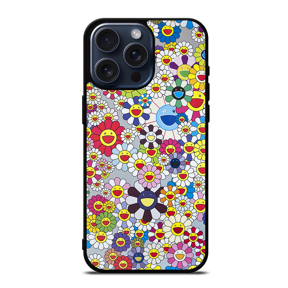 FLOWERS TAKASHI MURAKAMI iPhone 15 Pro Max Case Cover – casecentro FLOWERS TAKASHI MURAKAMI iPhone 15 Pro Max Case Cover – casecentro