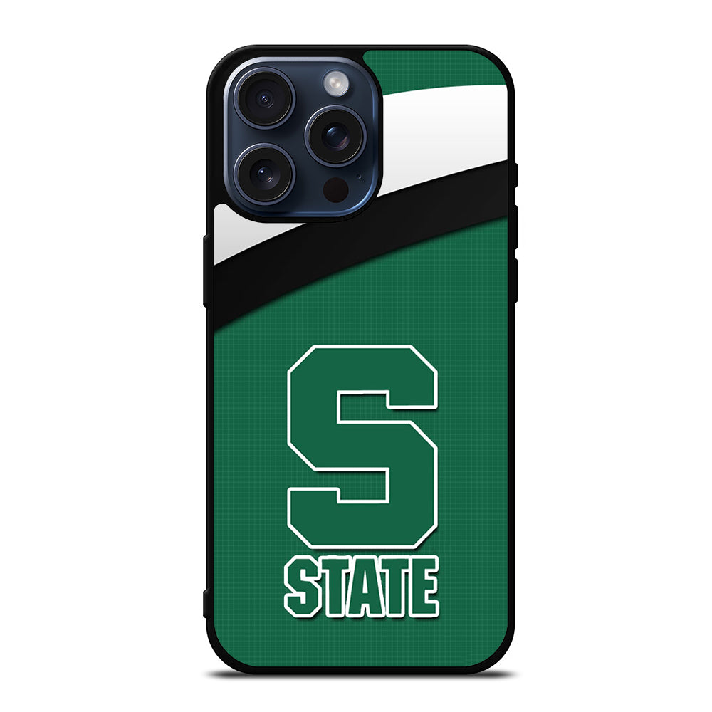 FOOTBALL MICHIGAN STATE LOGO 1 iPhone 15 Pro Max Case Cover