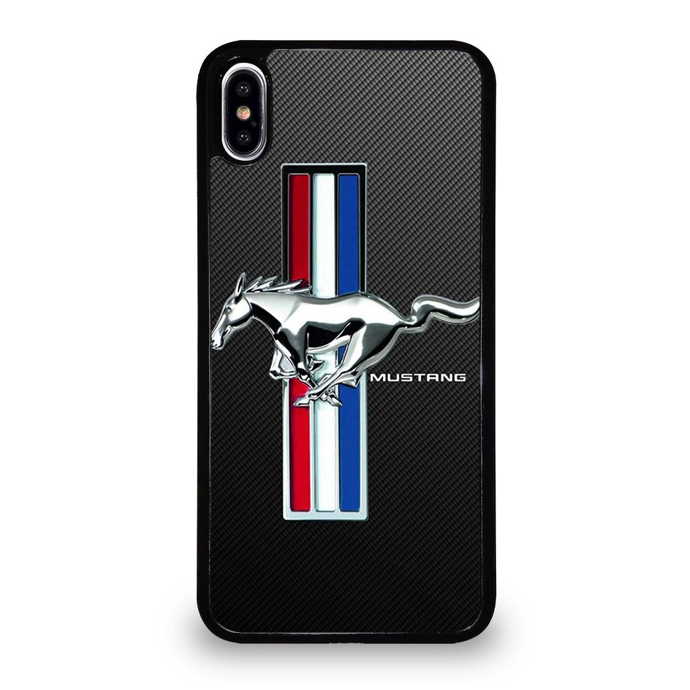 FORD MUSTANG GT CARBON LOGO iPhone XS Max Case Cover