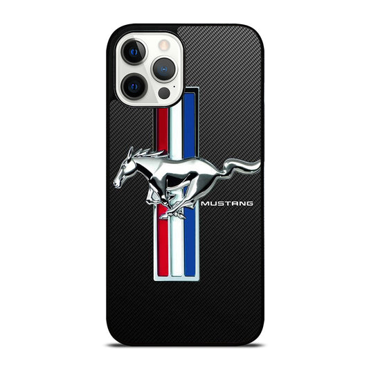 FORD MUSTANG GT CARBON LOGO iPhone 12 Pro Max Case Cover