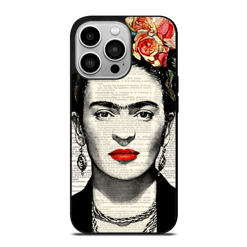 FRIDA KAHLO NEWSPAPER iPhone 14 Pro Case Cover