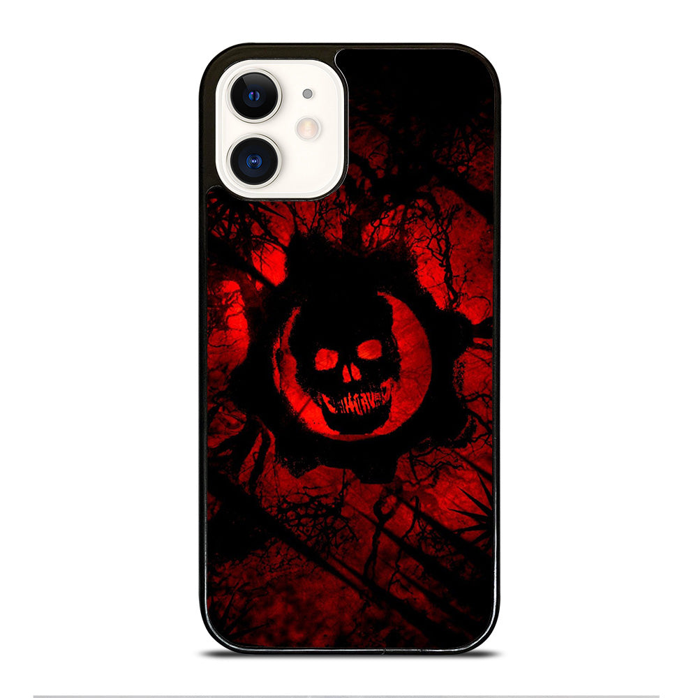 GEARS OF WAR RED SKULL LOGO iPhone 12 Case Cover