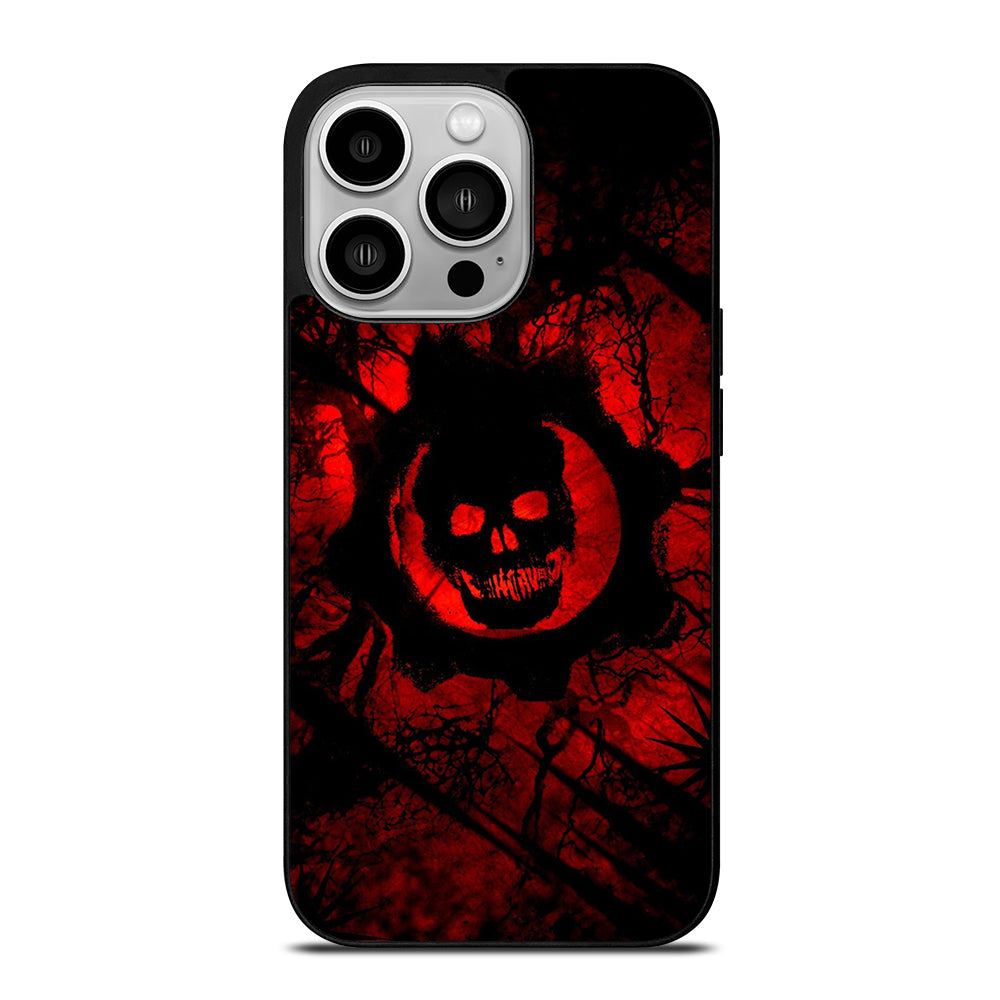 GEARS OF WAR RED SKULL LOGO iPhone 14 Pro Case Cover