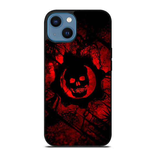 GEARS OF WAR RED SKULL LOGO iPhone 14 Case Cover
