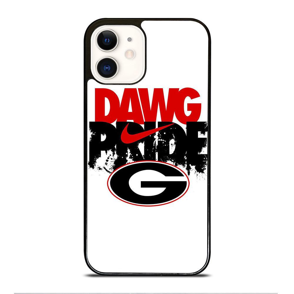 GEORGIA BULLDOGS UGA ART LOGO iPhone 12 Case Cover