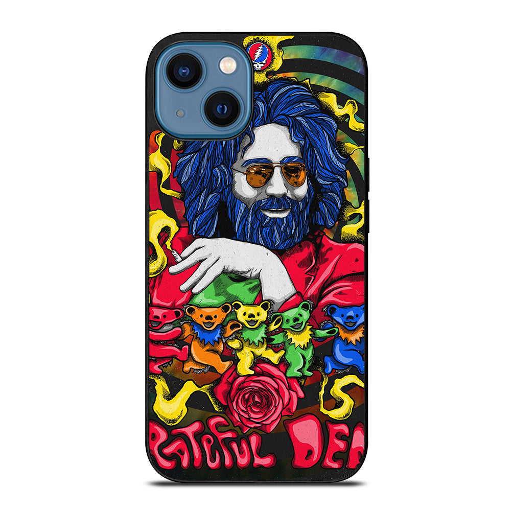GRATEFUL DEAD JERRY GARCIA ART iPhone 14 Case Cover