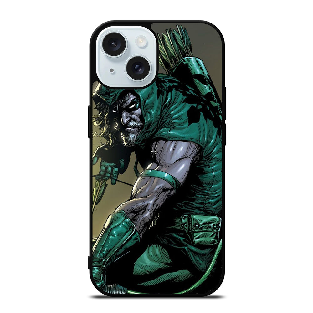 GREEN ARROW DC SUPERHERO 2 iPhone 15 Case Cover